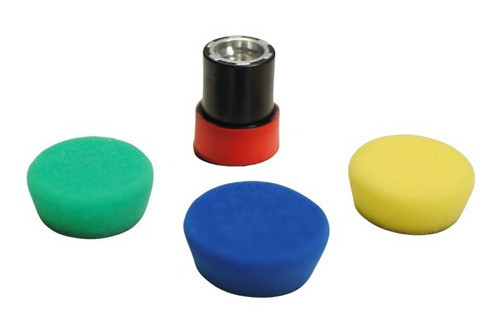 Kit Backing Plate 1 Pulgada + 3 Pads De Pulido Detailing 0
