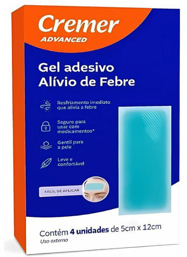 Gel Adesivo Febre 4 Unid. Cremer - Resfriamento Imediato 0
