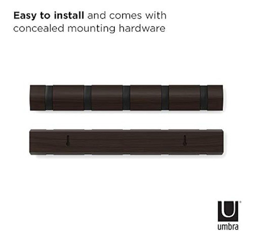 Umbra Flip Wall Mounted Rack Floating - Moderno, Elegante, C 1