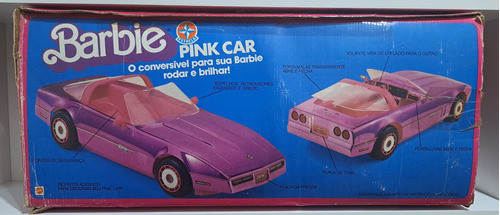 1988 Barbie Carro Pink Car Estrela Caixa Vazia Estrela! 1