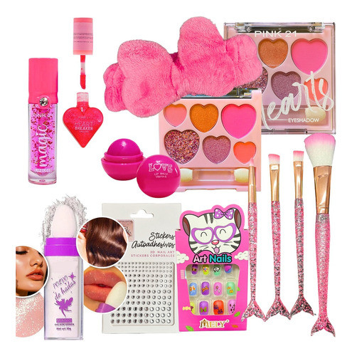 Set Maquillaje Regalo Nena Sombra Hada Vincha Oferta  Strass 0