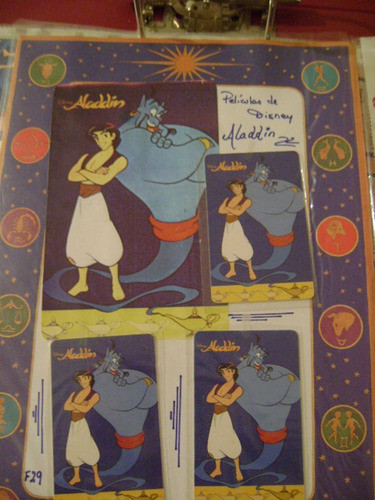 Tarjeta Telefonicadisney Aladino 2 Usada Serie F29 Gp1 0