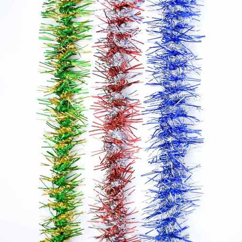 Guirnalda Navidad Lameta Rulo Boa 5cm X 2m - 5 Tiras #1000 0