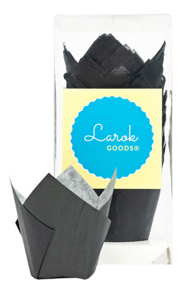 Tulipanes Cupcake Liners (negro Carbón) 100 Cuenta 0