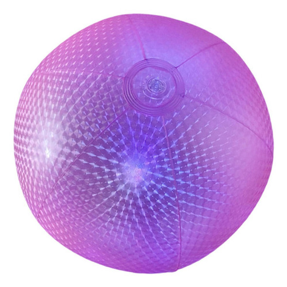 Bola De Praia Inflável, Brinquedo De Praia, Rosa Com Luz 0