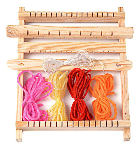 + Kit De Tear De Tecelagem De Madeira, Máquina De Malha À 0