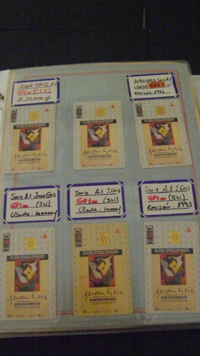 Tarjeta Telefonic Coleccion Telefonica Serie A1 Juan Gris N 0