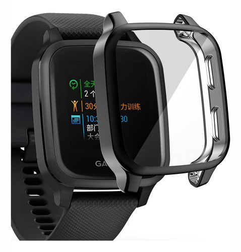 Funda Con Protector Pantalla Para Garmin Venu Sq Pack 1 Negr 1
