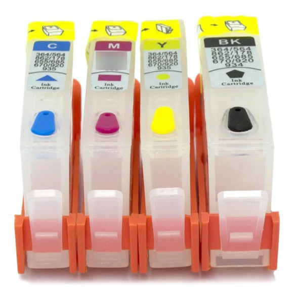 Cartucho Recarregável 670 Ink Advantage 3525 4615 4625 5525 0