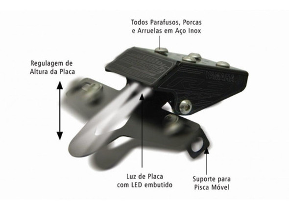 Portamatricula Rebatibles Yamaha Yzf R3 2015-2020 Mk Motos 0
