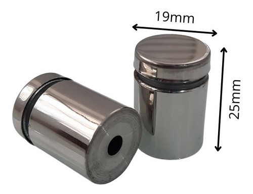 Prolongador Inox Polido 19x25mm - 4 Unidades 1