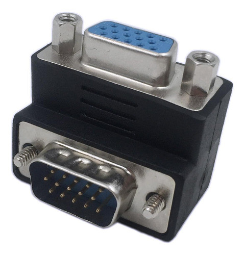 Cerrxian 90 Grados Vga 15 Pines Macho A Hembra Cable 0