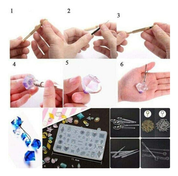 227pcs Resina Joias Molde Kit De Moldes De Cola Cristal 2024 1 227pcs Resina Joias Molde Kit De Moldes De Cola Cristal 2024 1