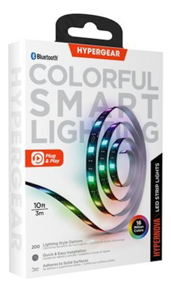 Tira De Luz Led Multicolor Hypergear 3m 0 Tira De Luz Led Multicolor Hypergear 3m 0