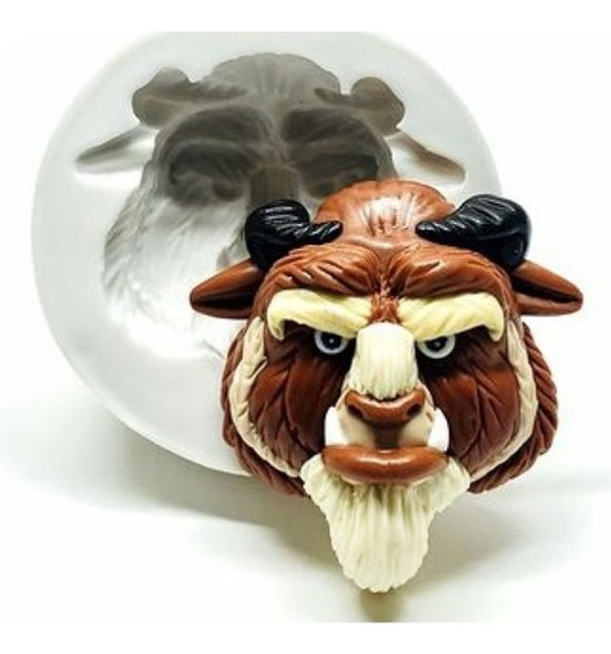 Molde De Silicone A Bela E A Fera - Rosto Fera 0