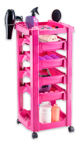 Carrito Ayudante De Peluqueria - Vegas Dompel Rosa 0