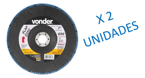 Discos Flap De Desbaste Y Pulido 7 PuLG. Vonder - Ynter 1