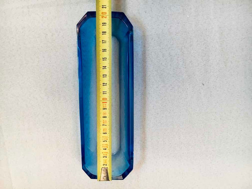 Juego De Toilette De Cristal Checoslovako Celeste C46 1
