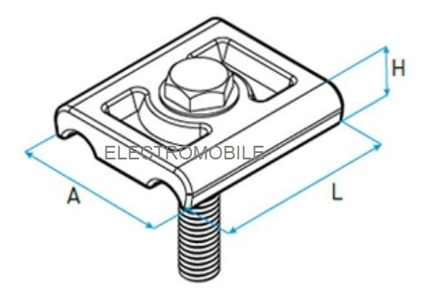 G3-03 Grampa P/puesta A Tierra C/fijación A Superficie Lct 1