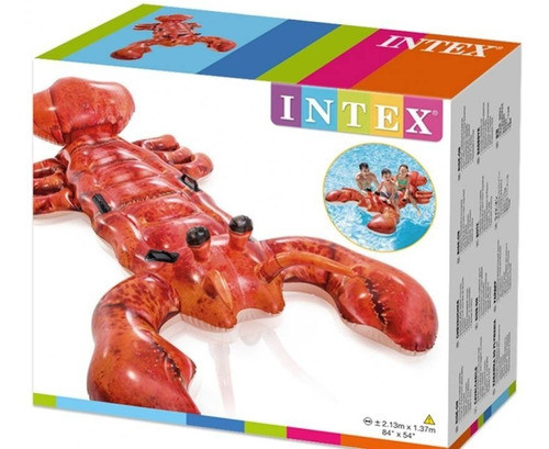 Bote Gomón Langosta Gigante Inflable 213cms X 137cms Intex 0