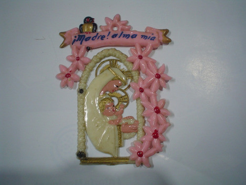 Madre Alma Mia Virgen Niño Adorno Colgante Retro Decoracion 0