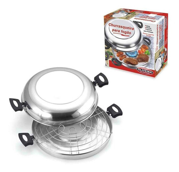 Barbacoa Churrasquera Para Cocina Aluminio Oliveira 30cm 0 Barbacoa Churrasquera Para Cocina Aluminio Oliveira 30cm 0