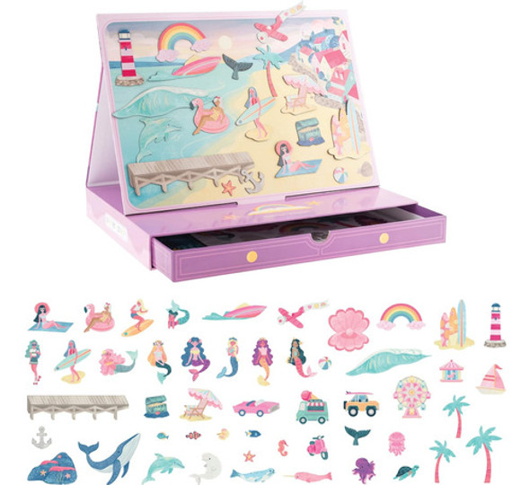 Escena Magnética Para Niños Con Cajón De Almacenamiento 1 Escena Magnética Para Niños Con Cajón De Almacenamiento 1