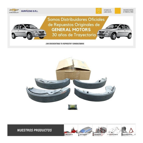 Cintas Freno Corsa Y Corsa Ii Juego Chevrolet 93332948 1