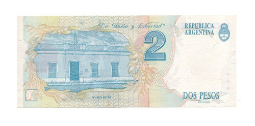Billete Argentina 2 Pesos Convertibles 1 Diseño Bottero 3014 1