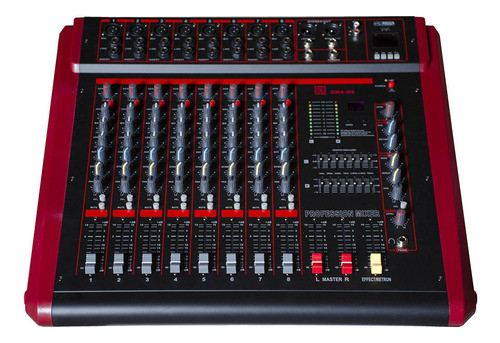 Consola Potenciada 8 Canales 500w Lector De Tarjetas Y Usb G 1
