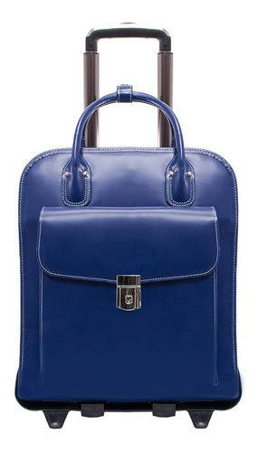 Mcklein Usa La Grange Navy 15.6 Leather Vertical 1