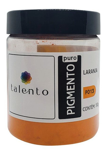 Pigmento Artistico Puro Talento Po13 Laranja 50g 0
