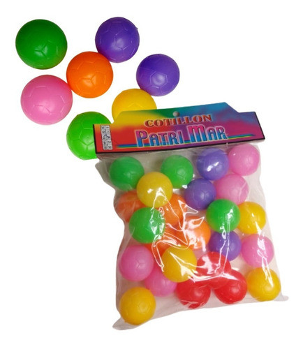 Pelotitas  Multicolor  X 36 Juguetitos P/piñata Patrimar 0