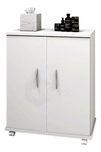Balcão Armário Branco Para Área De Serviço C/ Rodinhas 0