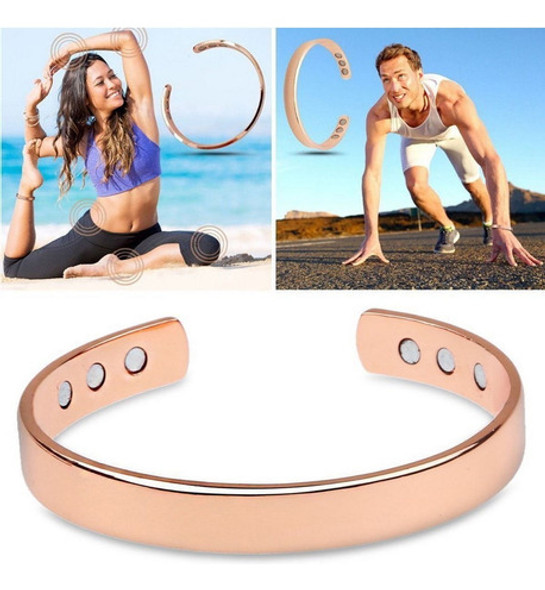 Rose Gold Therapy - Pulsera Curativa De Cobre, Unisex - Artr 1