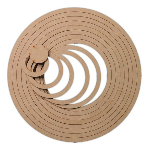 Set 13 Aro Concentrico 1 Cm Atrapasueño Mdf 3 Mm 30 Cm 10 Un 0