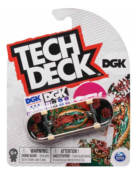 Skate De Dedo Tech Deck Dgk Santa Flores 96mm Fingerboard 0