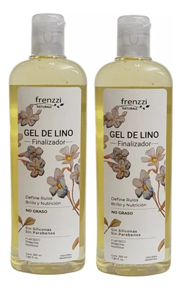 Kit 2 Gel Finalizador Rulos Gel De Lino 350ml Frenzzi 0 Kit 2 Gel Finalizador Rulos Gel De Lino 350ml Frenzzi 0