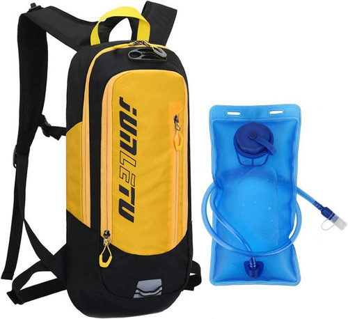 Mochila Senderismo  Amarilla Pack Hidratacion 2l Junletu 0