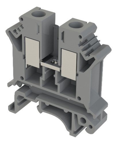 Borne Sak 10mm² Para Trilho Din Por Parafuso Cor Cinza 0