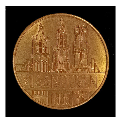 Moneda De Fantasía Bélgica 50 Francos Brujas Gante Y Anveres 1