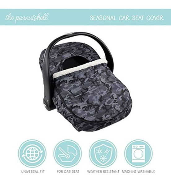 La Funda De Asiento De Coche Peanutshell | Camuflaje Negro | 1