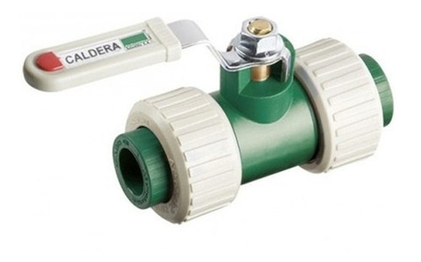 Valvula Esferica Llave Paso Doble Union Verde Fusion 40mm 0