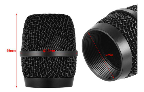 Grade De Microfone De Metal Com Filtro Pop Compatível Com 1