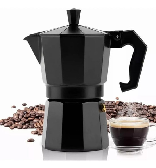 Cafetera Tipo Italiana 6 Pocillos Negra 0