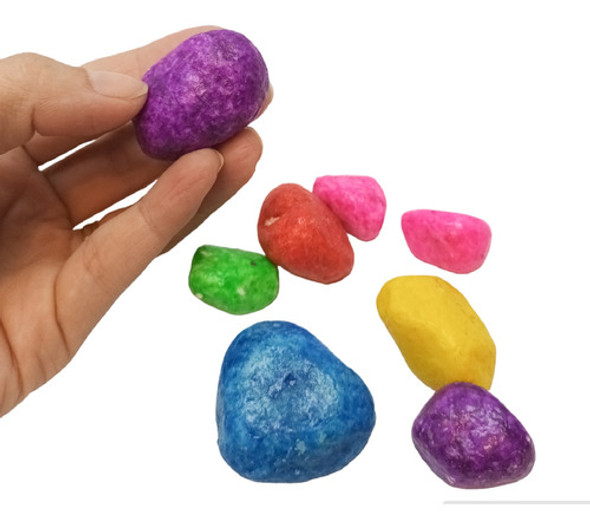 4kg Pedra Colorida Jardim Aquário Artesanato Decoração 1