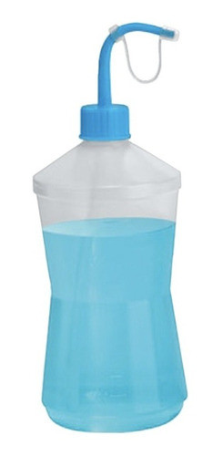 Almotolia Plástica 500ml Transparente Bico Curvo 0