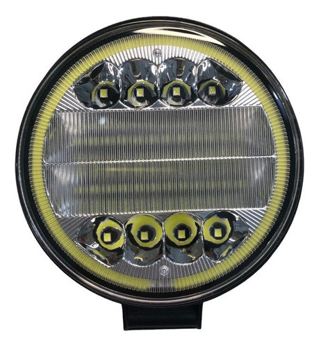 Faro Led Auxiliar Spot Blanco Ojo Angel Ambar 4x4 Jeep Moto 0
