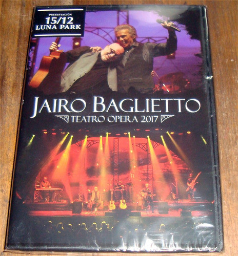 Jairo Baglietto Teatro Opera 2017 Cd + Dvd Nuevo / Kktus 0