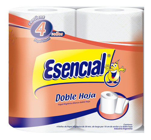 Pack X 12 Unid Papel Higienico  Doble Hoja 4x30 M Esencial 0